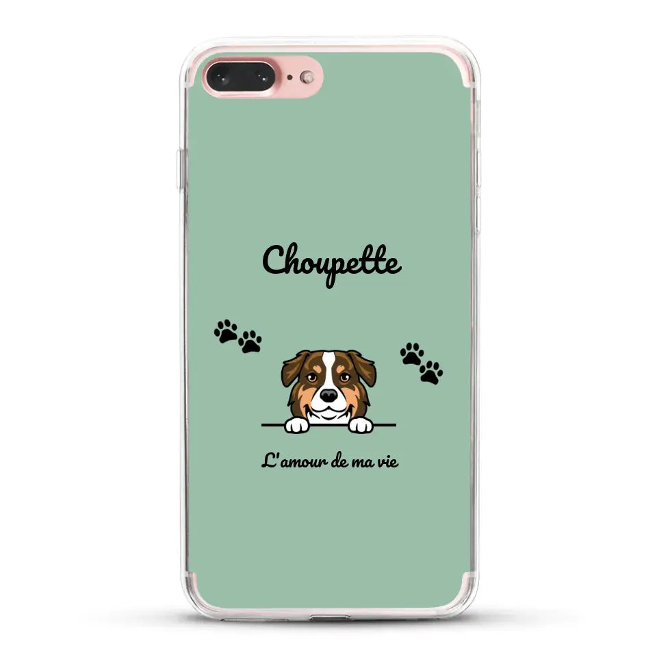 Clipart + texte libre - Coque de téléphone personnalisée