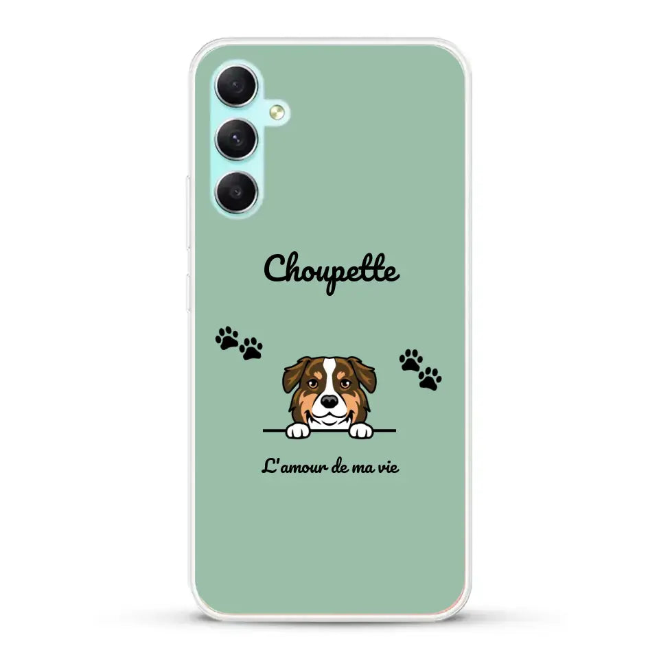 Clipart + texte libre - Coque de téléphone personnalisée