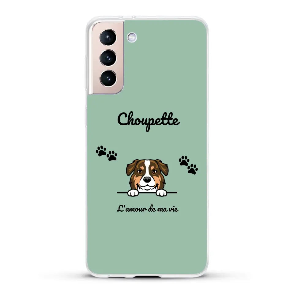 Clipart + texte libre - Coque de téléphone personnalisée