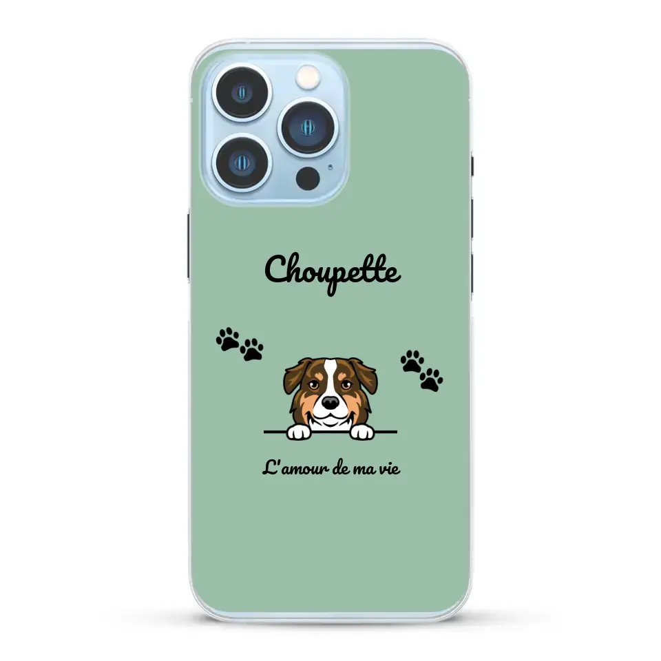 Clipart + texte libre - Coque de téléphone personnalisée