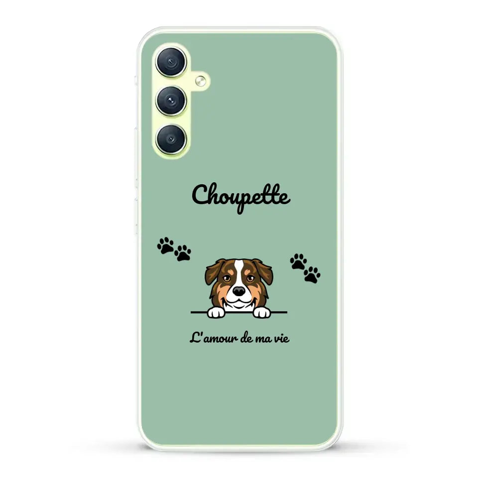 Clipart + texte libre - Coque de téléphone personnalisée