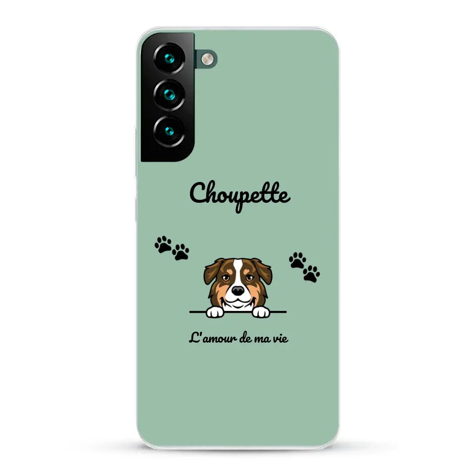 Clipart + texte libre - Coque de téléphone personnalisée