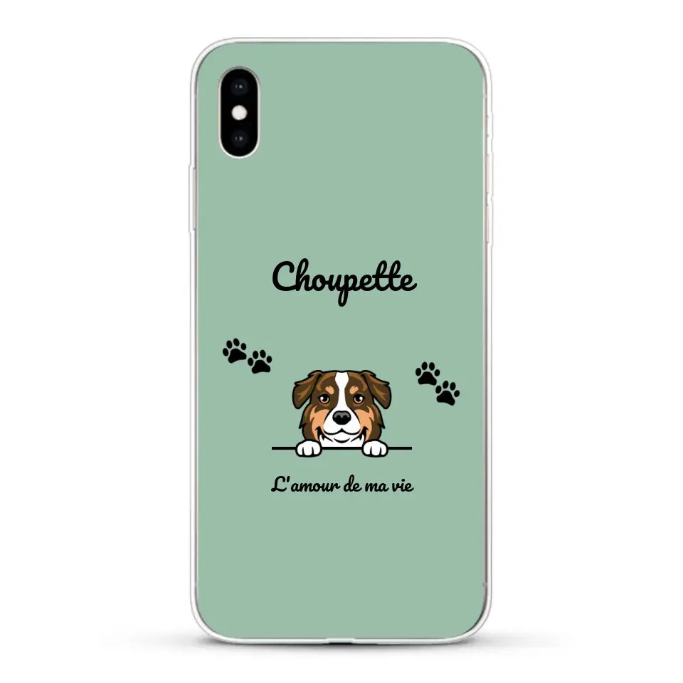 Clipart + texte libre - Coque de téléphone personnalisée