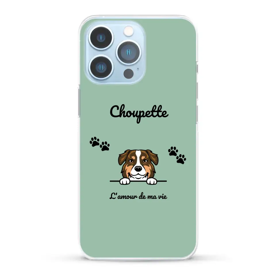 Clipart + texte libre - Coque de téléphone personnalisée