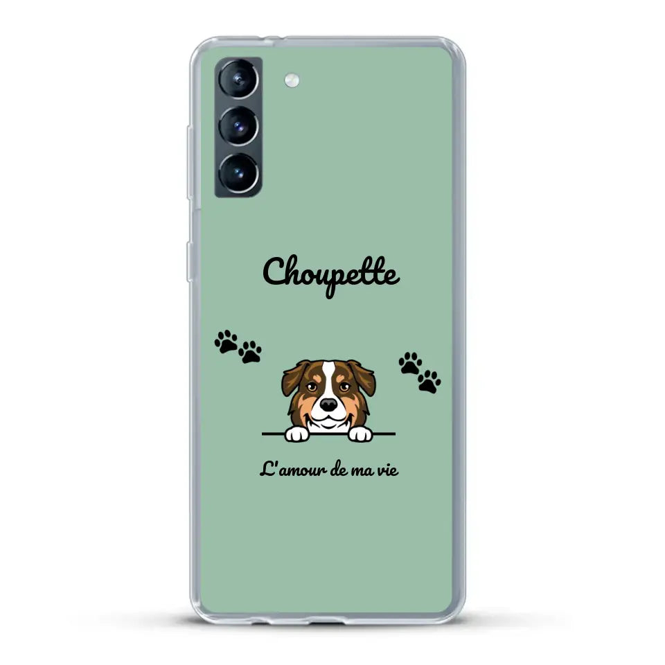 Clipart + texte libre - Coque de téléphone personnalisée