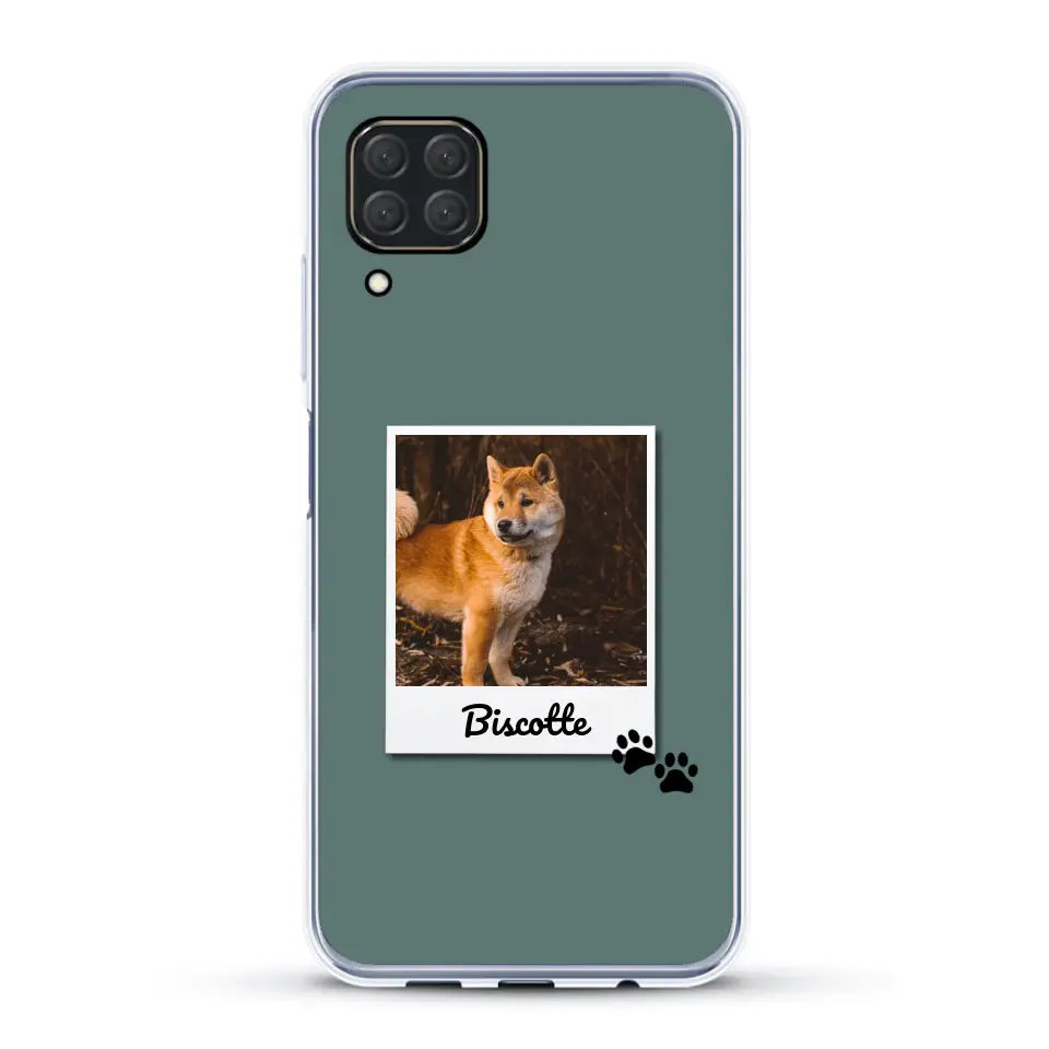 Photo polaroid avec prénom - Coque de téléphone personnalisée