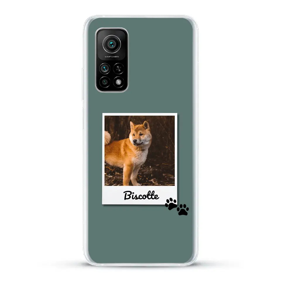 Photo polaroid avec prénom - Coque de téléphone personnalisée