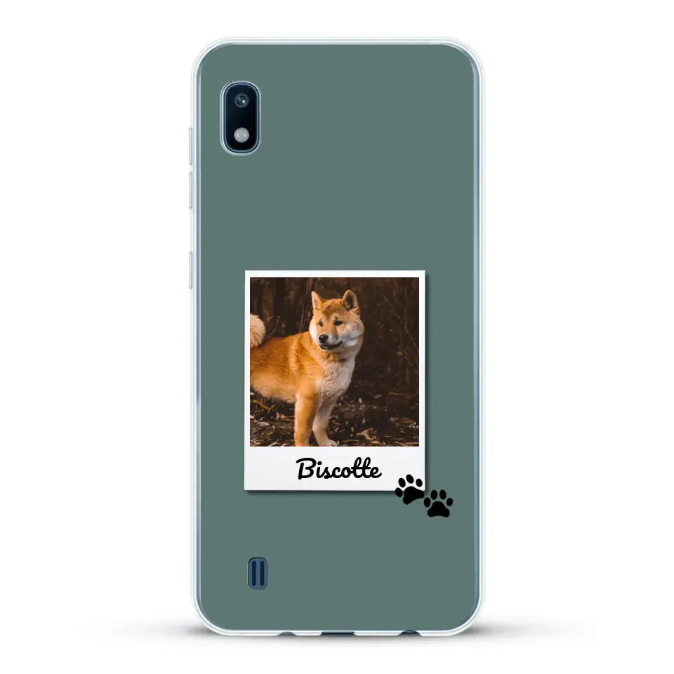 Photo polaroid avec prénom - Coque de téléphone personnalisée