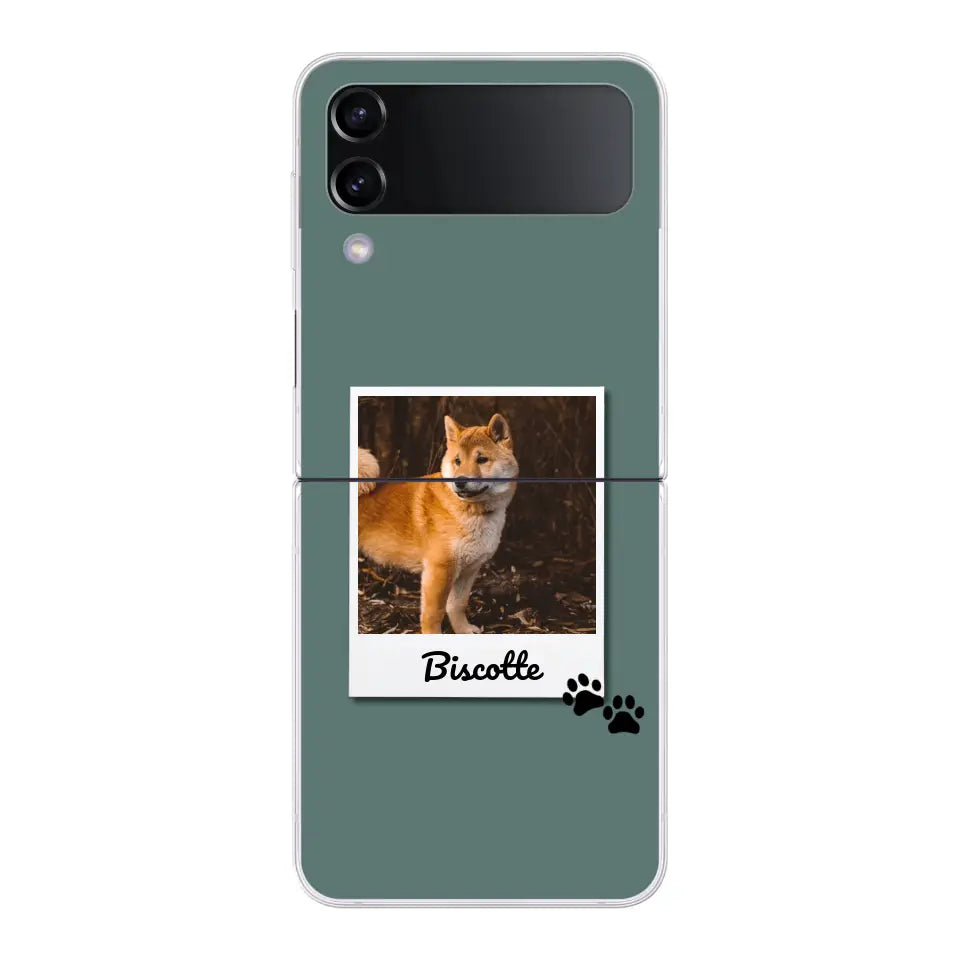 Photo polaroid avec prénom - Coque de téléphone personnalisée