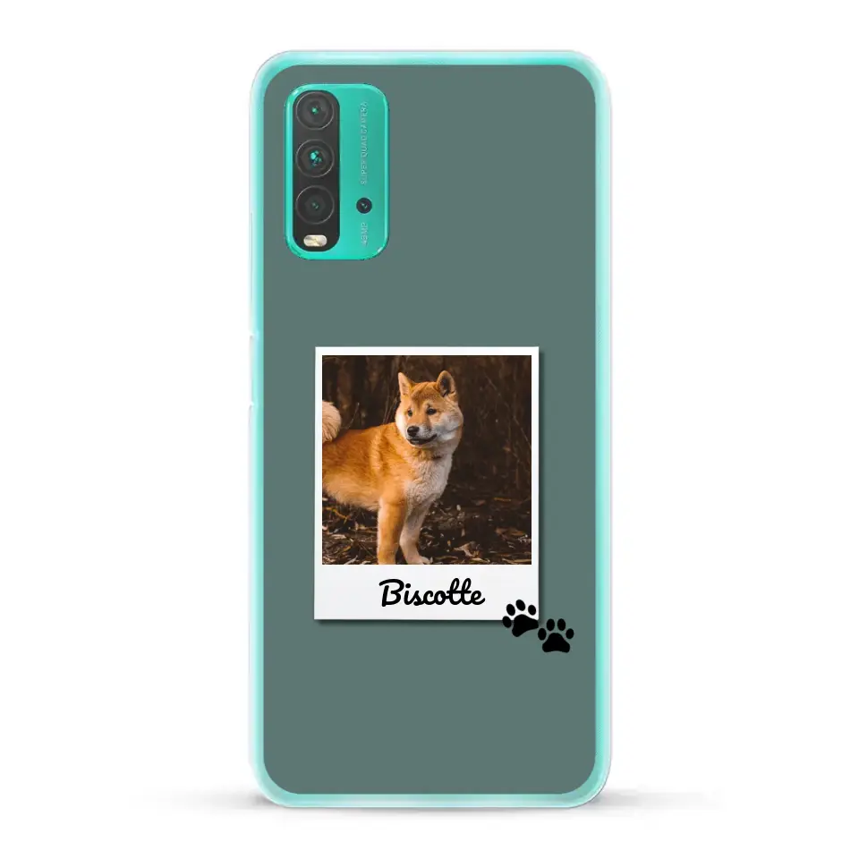 Photo polaroid avec prénom - Coque de téléphone personnalisée