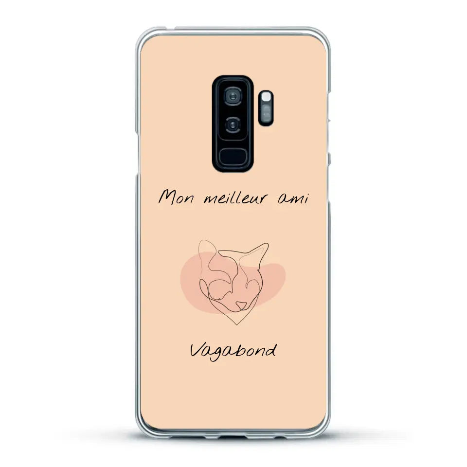 Dessin minimaliste et prénom - Coque de téléphone personnalisée