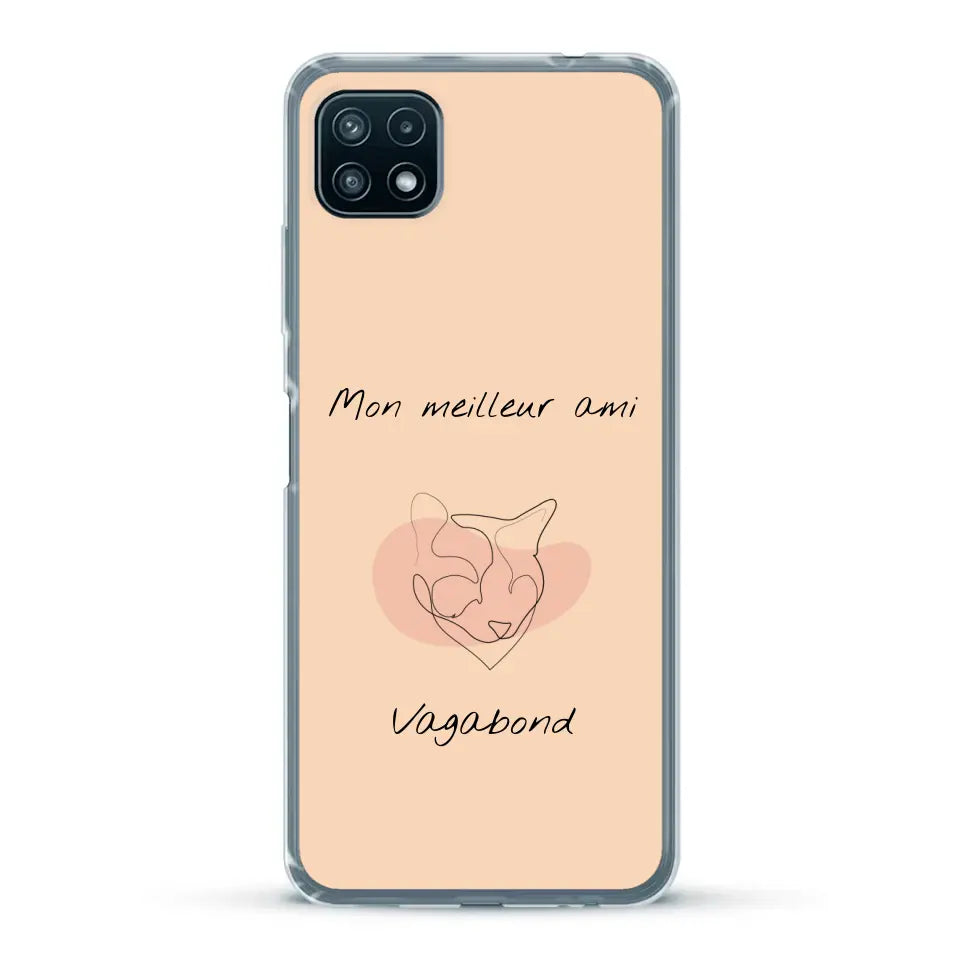 Dessin minimaliste et prénom - Coque de téléphone personnalisée