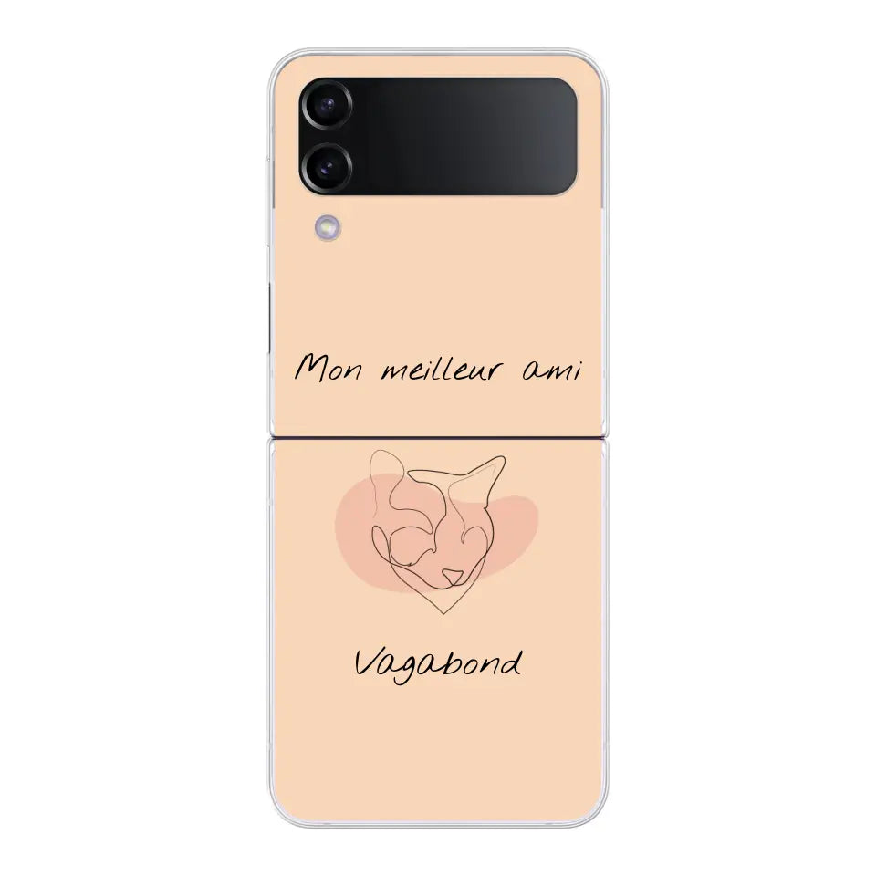 Dessin minimaliste et prénom - Coque de téléphone personnalisée