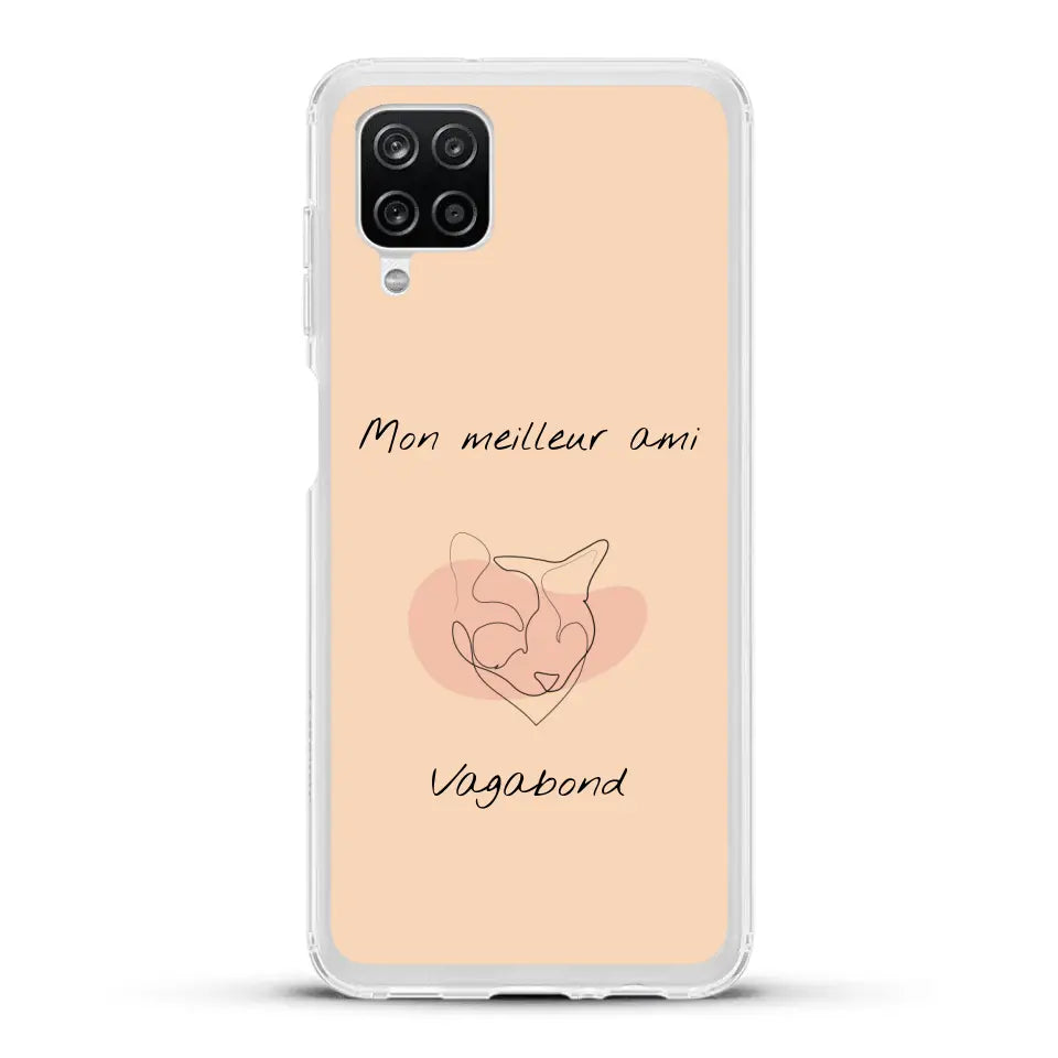 Dessin minimaliste et prénom - Coque de téléphone personnalisée