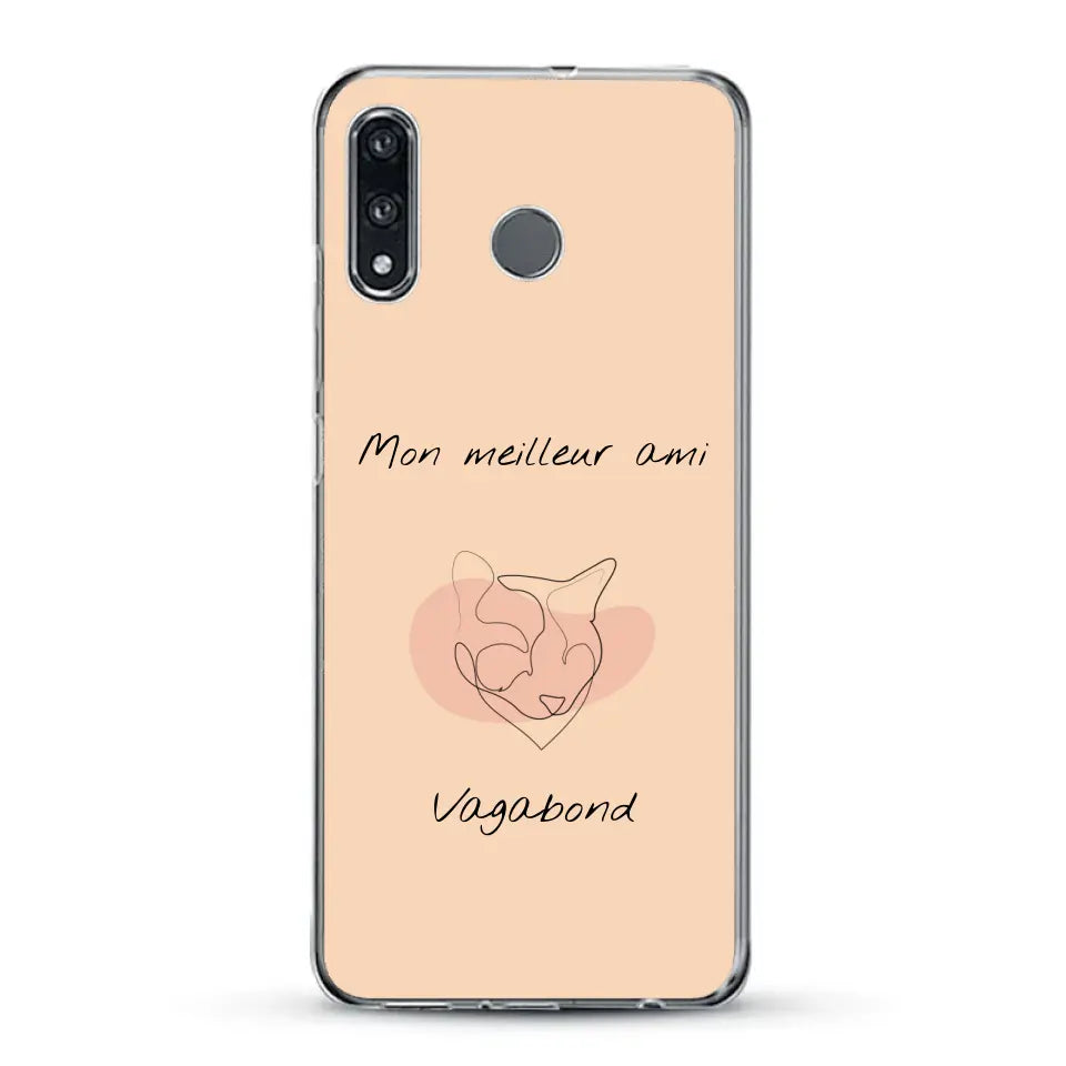 Dessin minimaliste et prénom - Coque de téléphone personnalisée