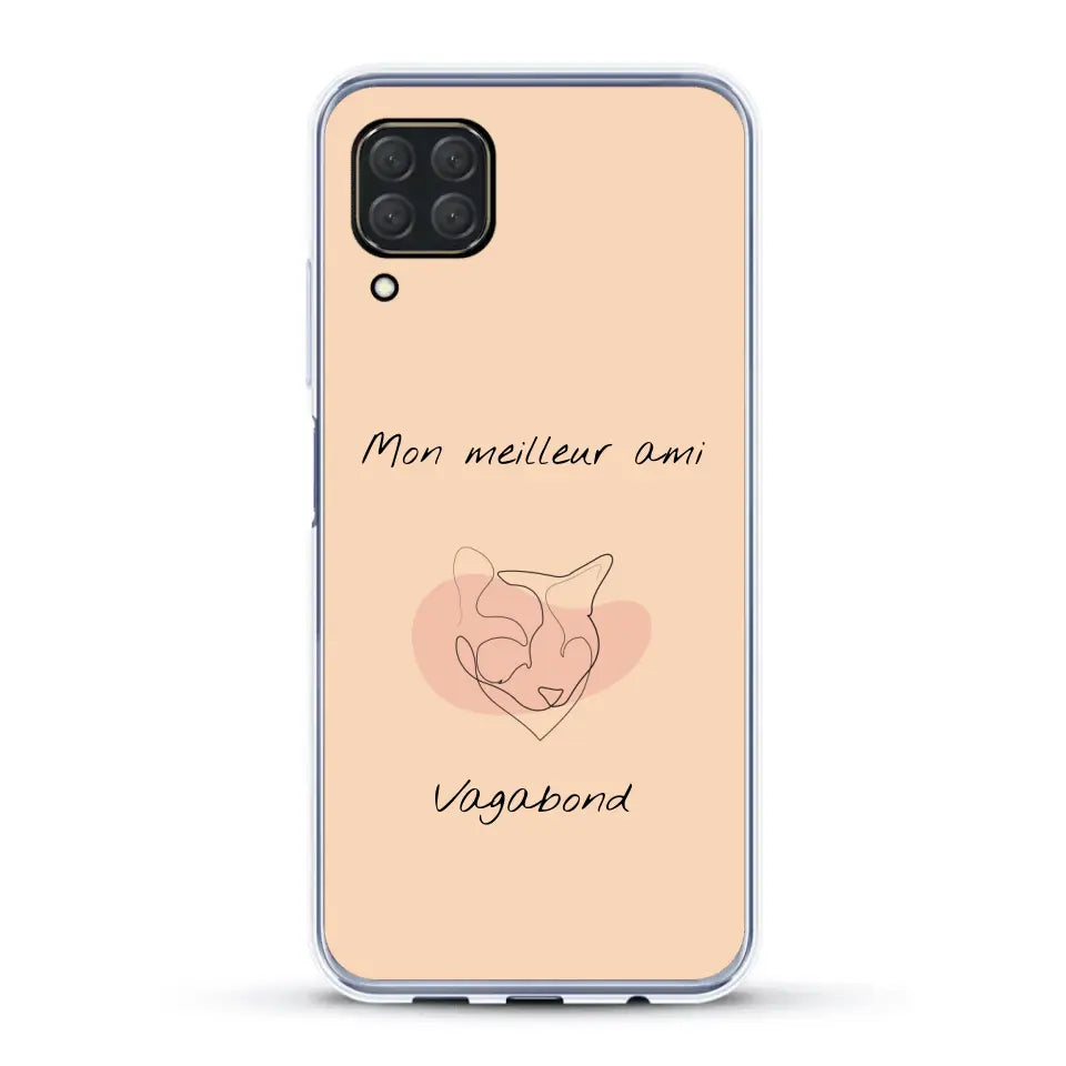 Dessin minimaliste et prénom - Coque de téléphone personnalisée