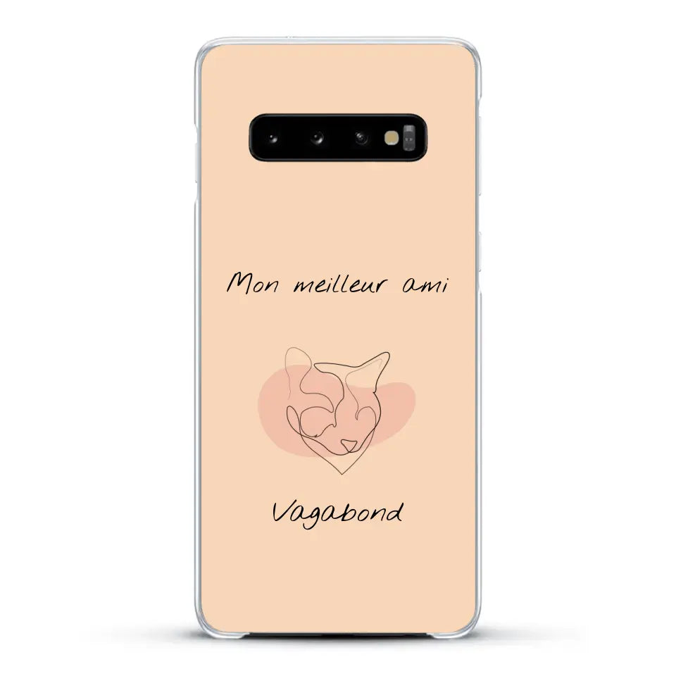 Dessin minimaliste et prénom - Coque de téléphone personnalisée