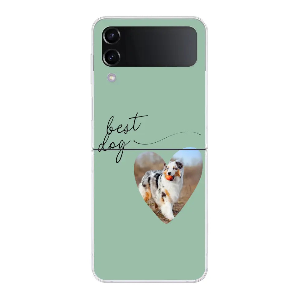 Photo coeur best dog -  Coque de téléphone personnalisée