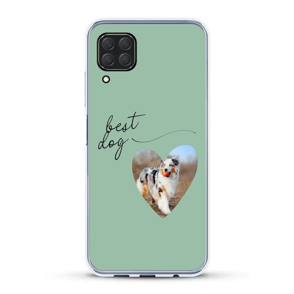 Photo coeur best dog -  Coque de téléphone personnalisée