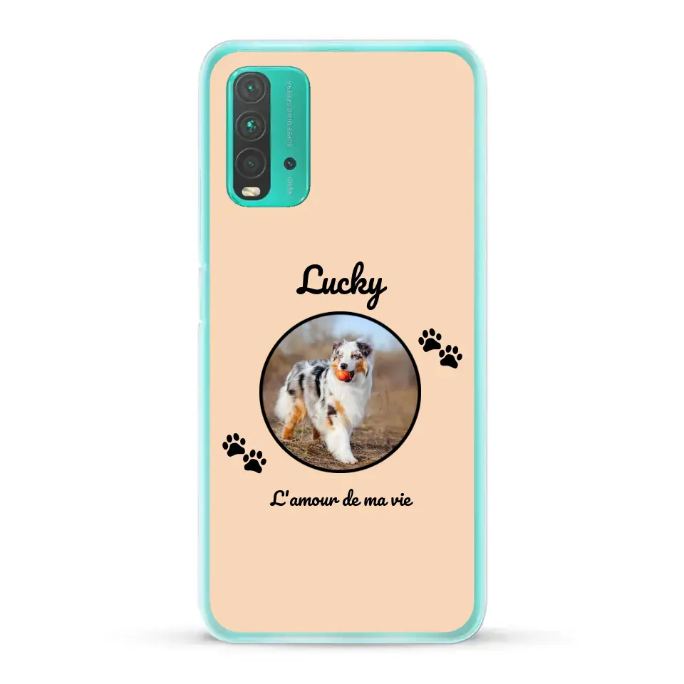 Photo cercle l'amour de ma vie avec prénom - Coque de téléphone personnalisée