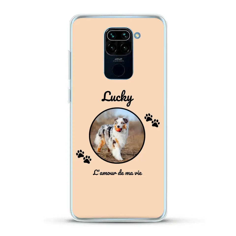 Photo cercle l'amour de ma vie avec prénom - Coque de téléphone personnalisée