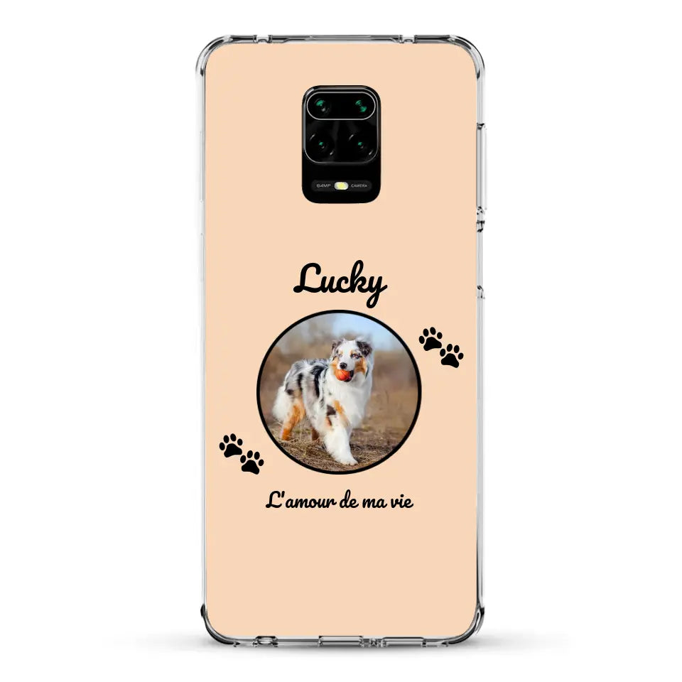 Photo cercle l'amour de ma vie avec prénom - Coque de téléphone personnalisée