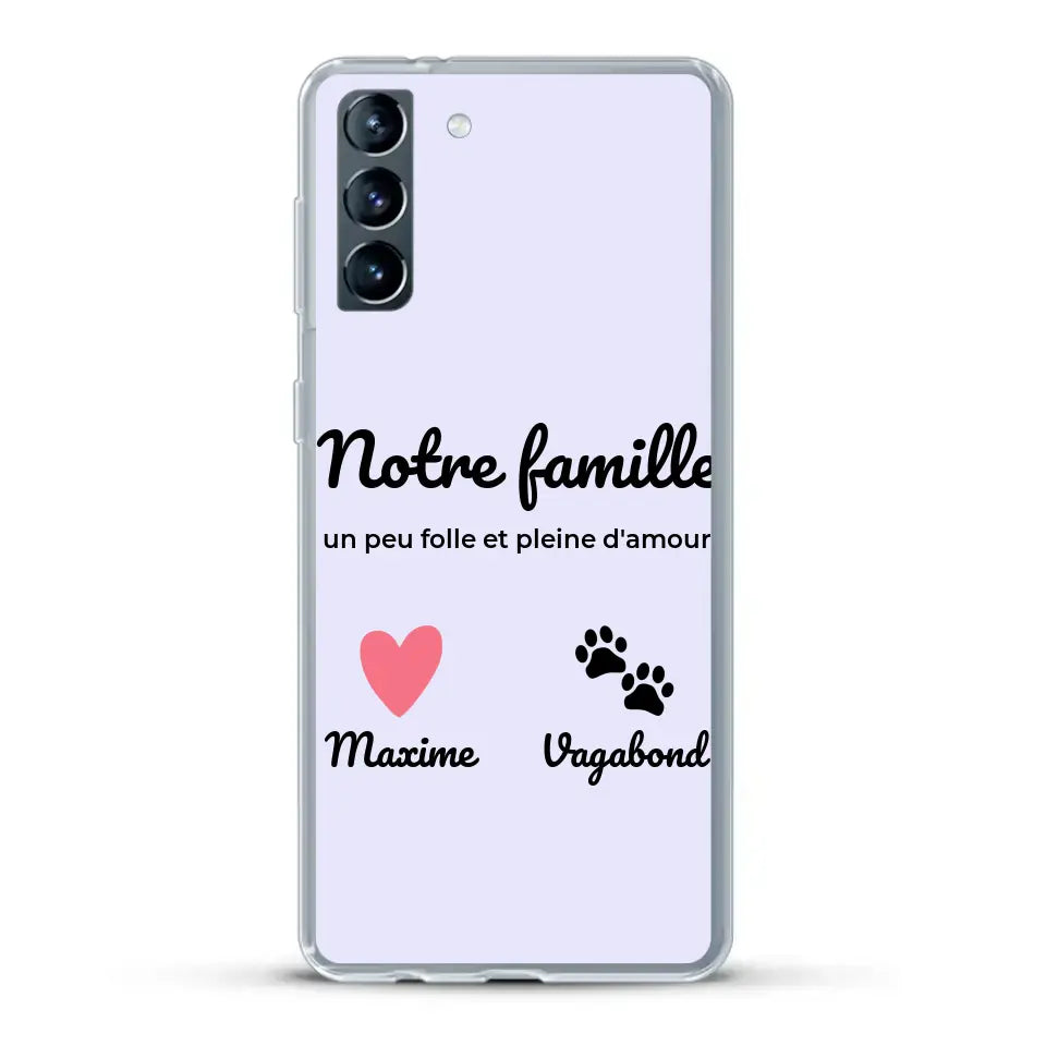 Notre famille un peu folle - Coque de téléphone personnalisée