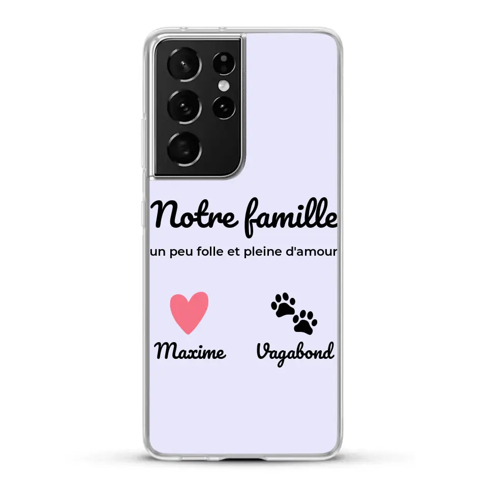 Notre famille un peu folle - Coque de téléphone personnalisée