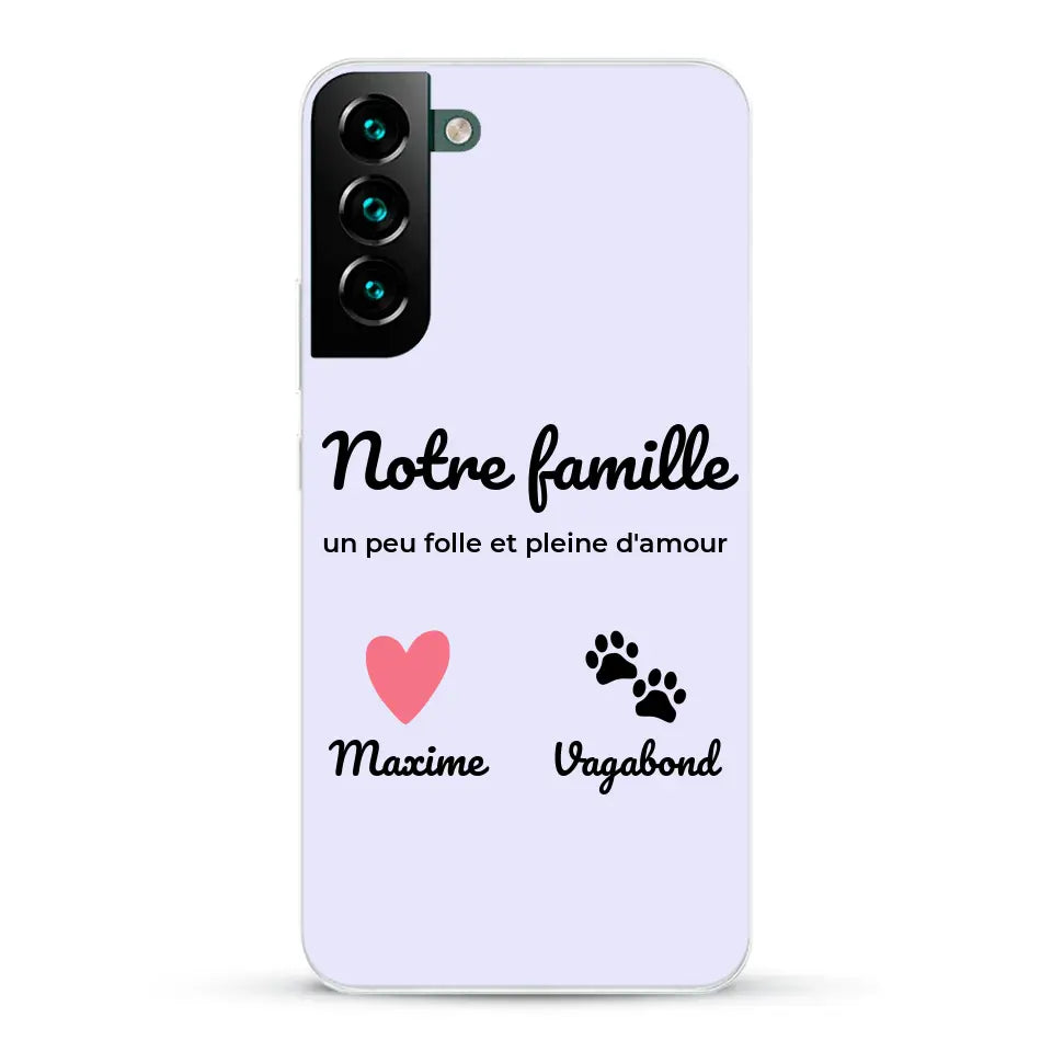 Notre famille un peu folle - Coque de téléphone personnalisée