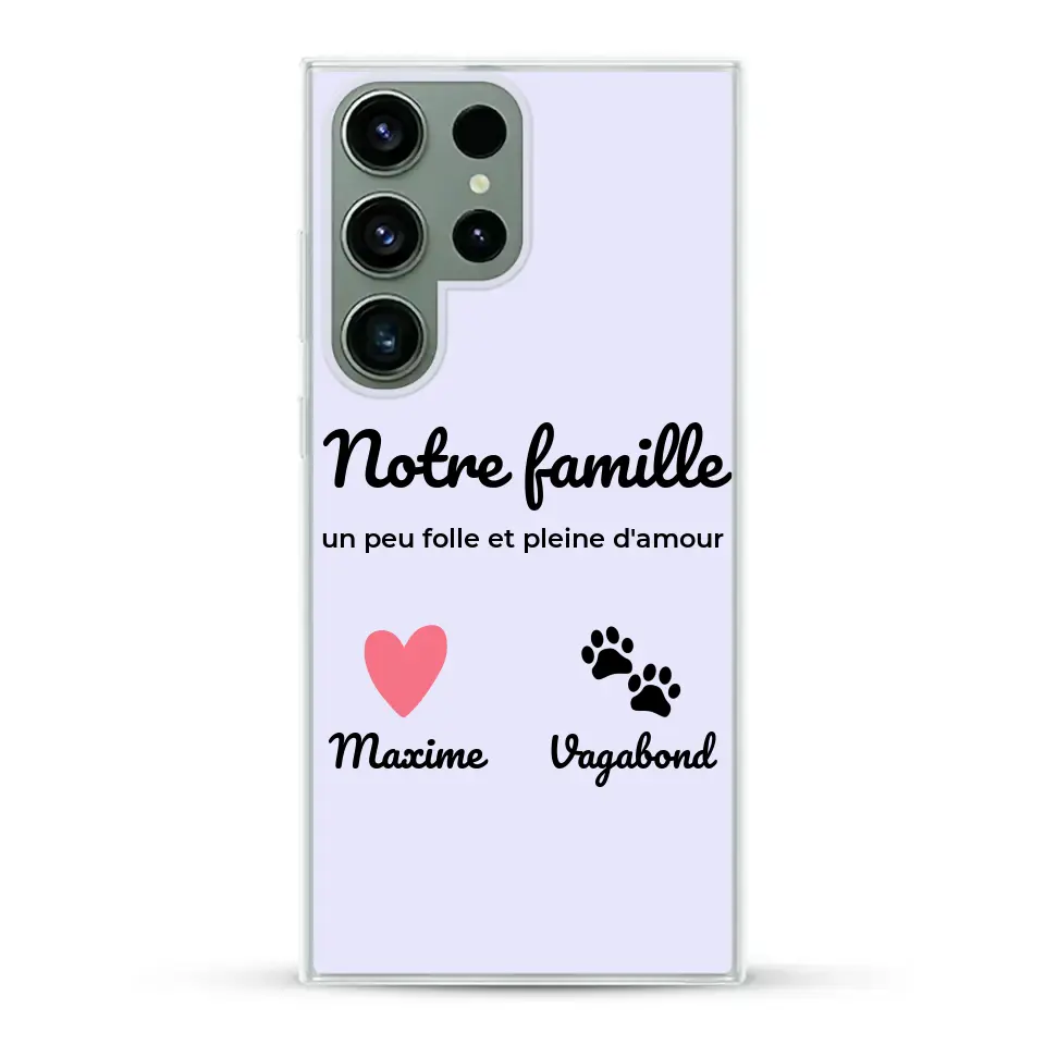 Notre famille un peu folle - Coque de téléphone personnalisée