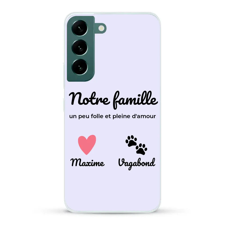 Notre famille un peu folle - Coque de téléphone personnalisée