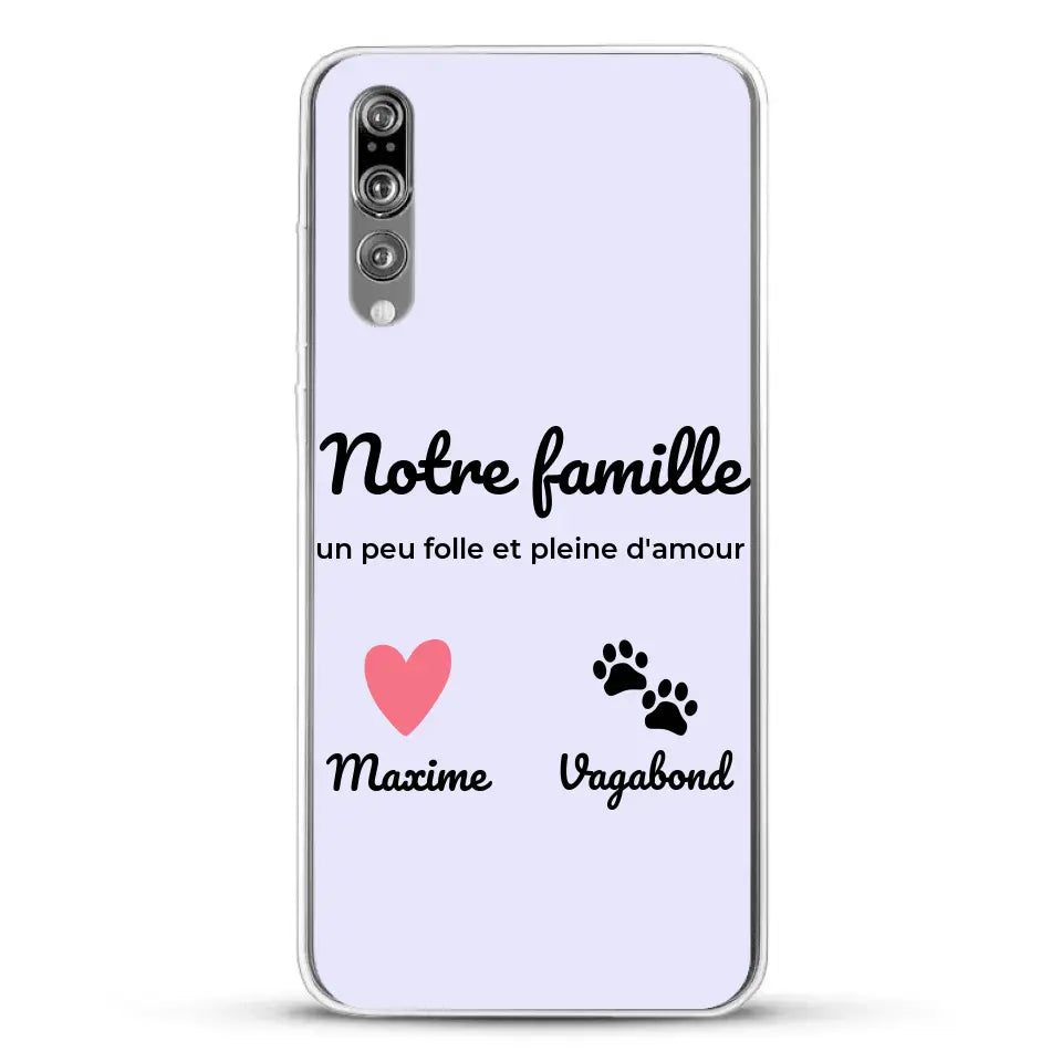 Notre famille un peu folle - Coque de téléphone personnalisée