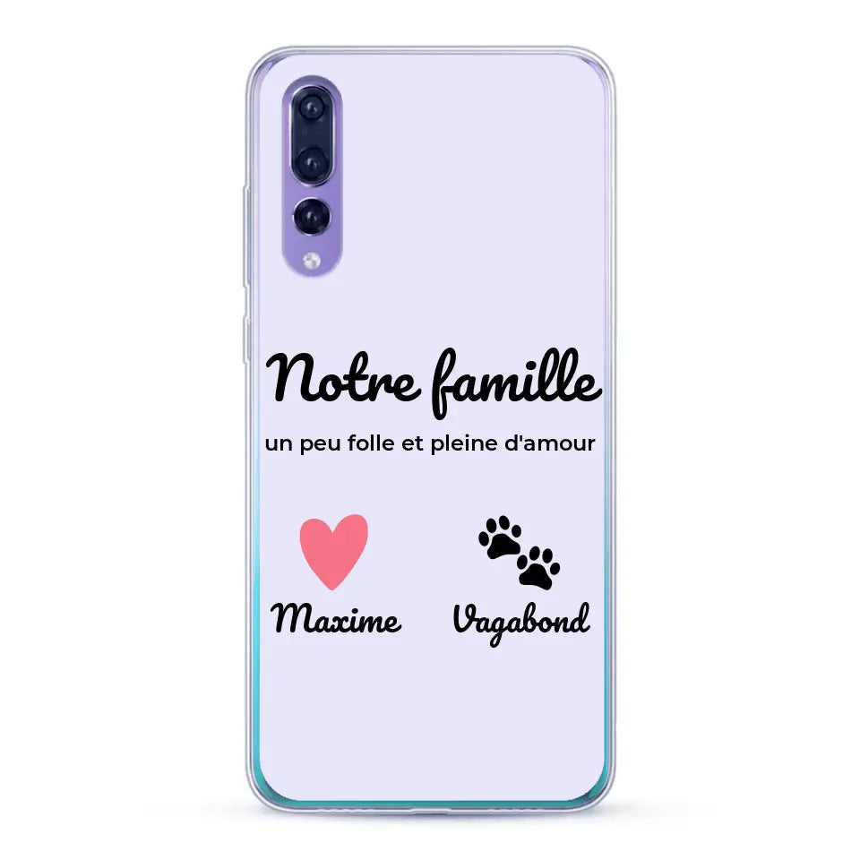 Notre famille un peu folle - Coque de téléphone personnalisée