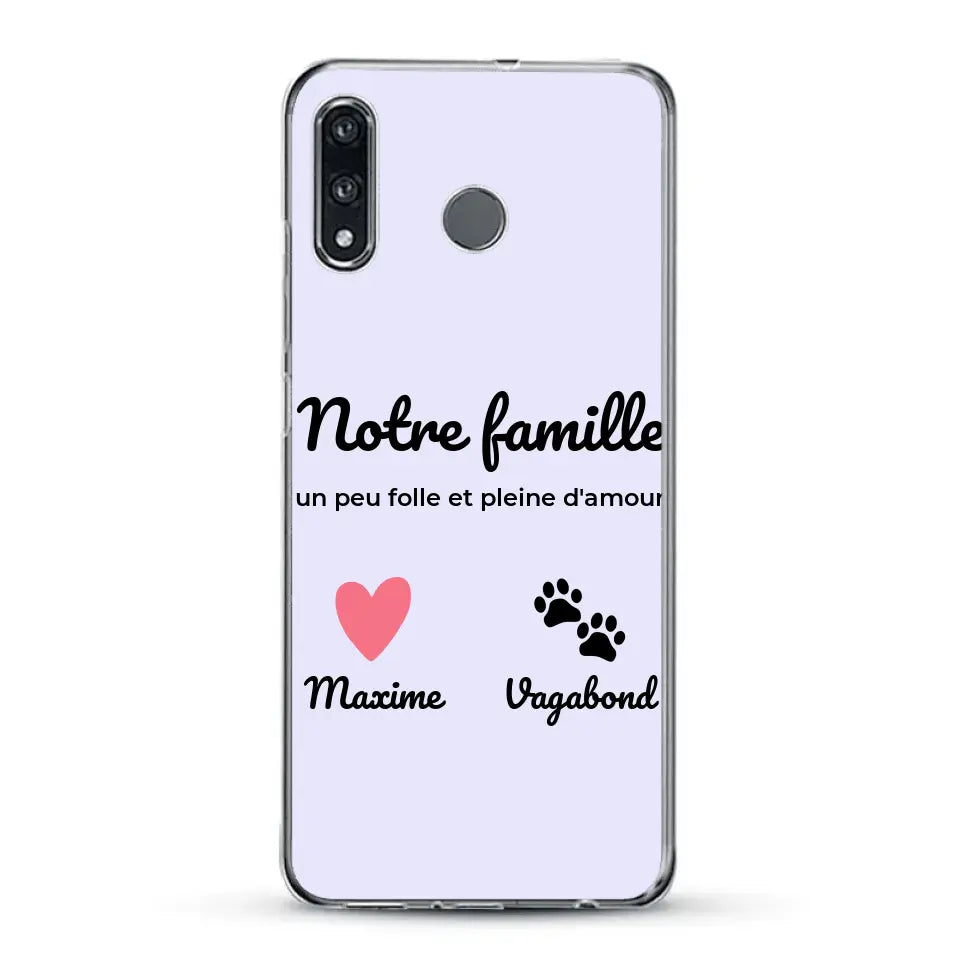 Notre famille un peu folle - Coque de téléphone personnalisée