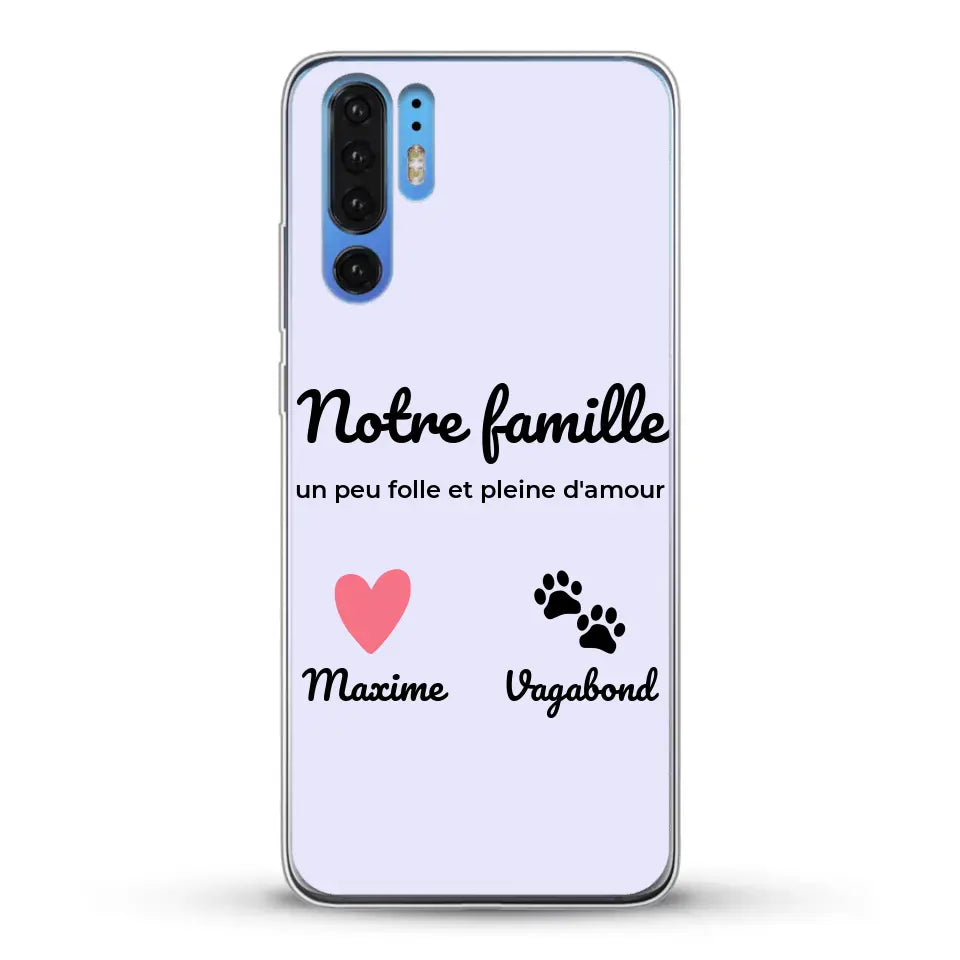 Notre famille un peu folle - Coque de téléphone personnalisée