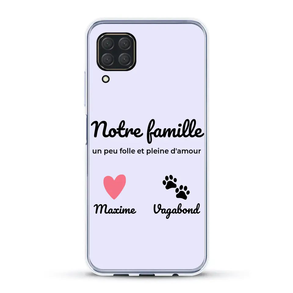 Notre famille un peu folle - Coque de téléphone personnalisée