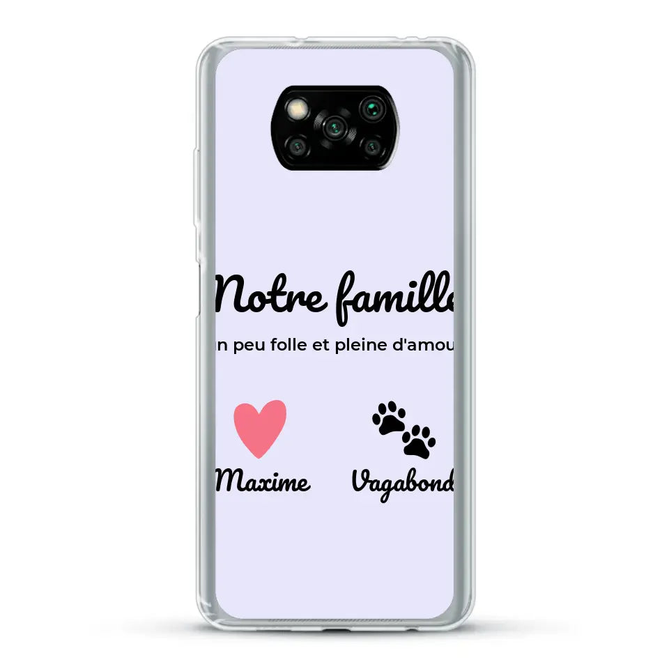 Notre famille un peu folle - Coque de téléphone personnalisée