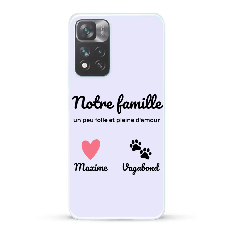 Notre famille un peu folle - Coque de téléphone personnalisée