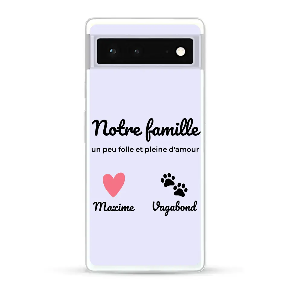 Notre famille un peu folle - Coque de téléphone personnalisée