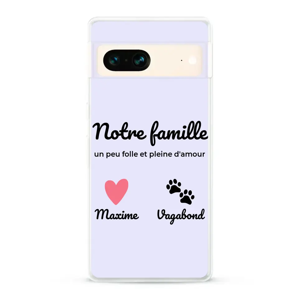 Notre famille un peu folle - Coque de téléphone personnalisée