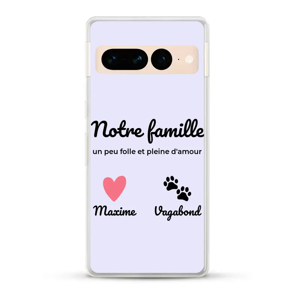 Notre famille un peu folle - Coque de téléphone personnalisée