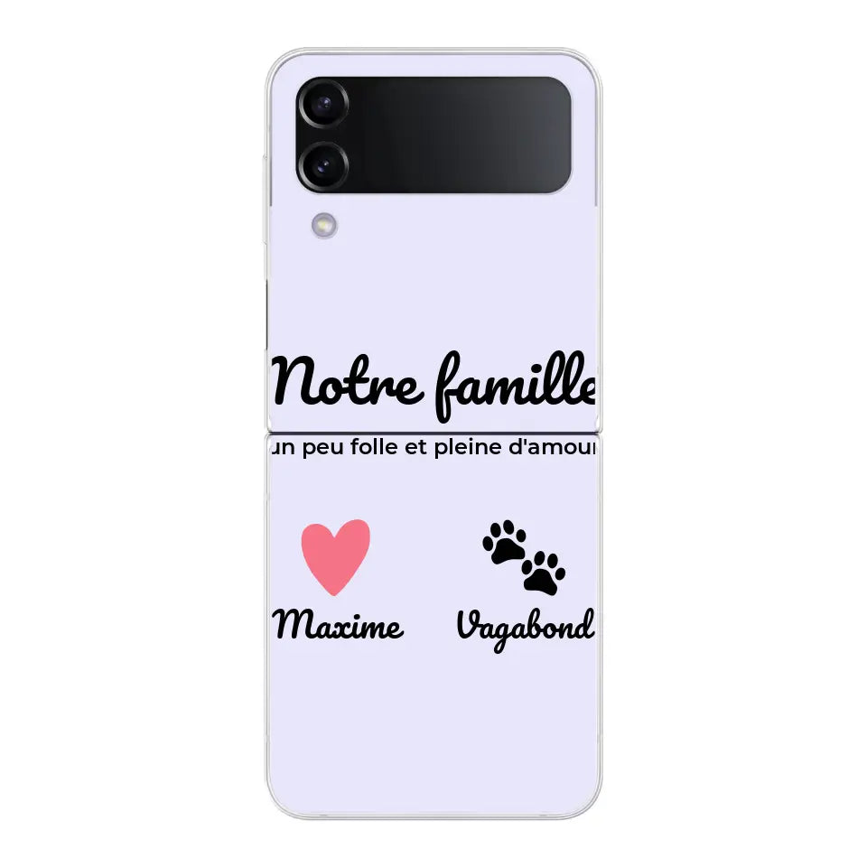 Notre famille un peu folle - Coque de téléphone personnalisée