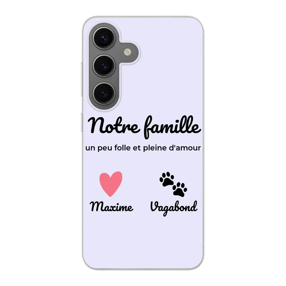 Notre famille un peu folle - Coque de téléphone personnalisée