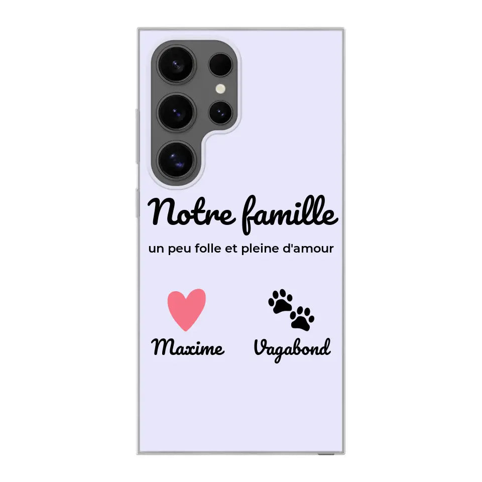 Notre famille un peu folle - Coque de téléphone personnalisée