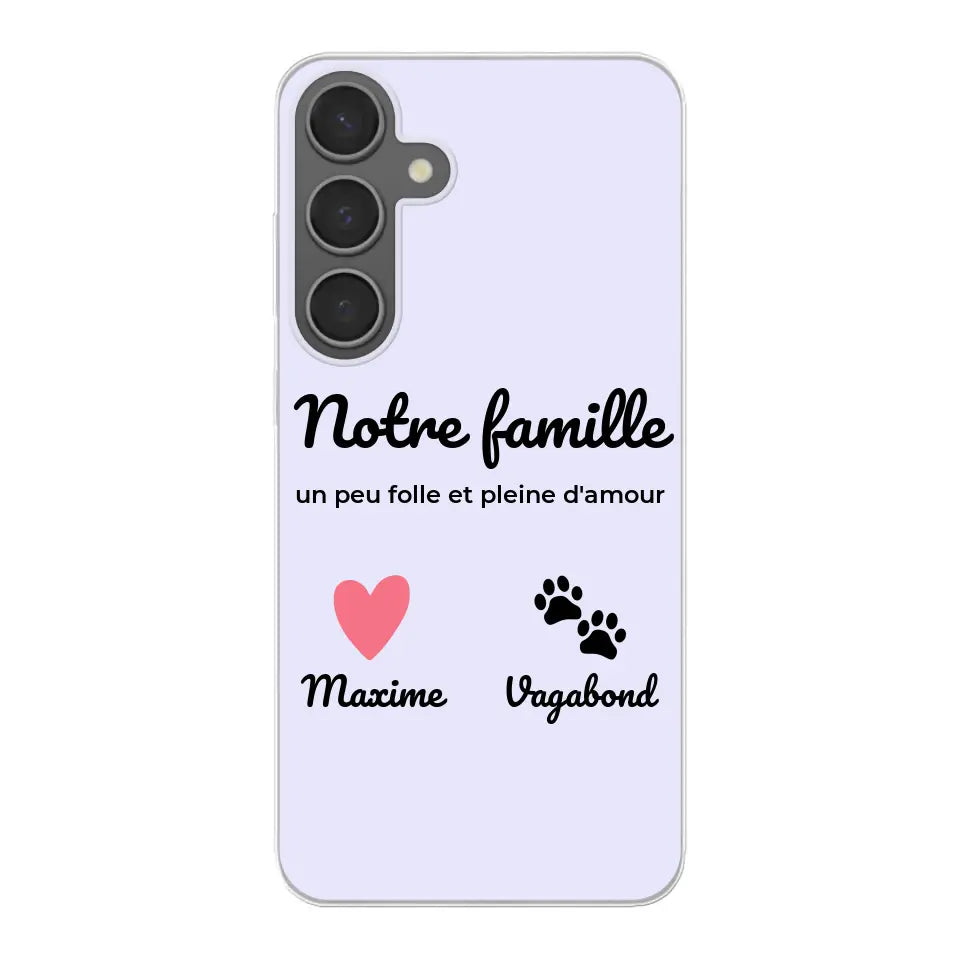 Notre famille un peu folle - Coque de téléphone personnalisée