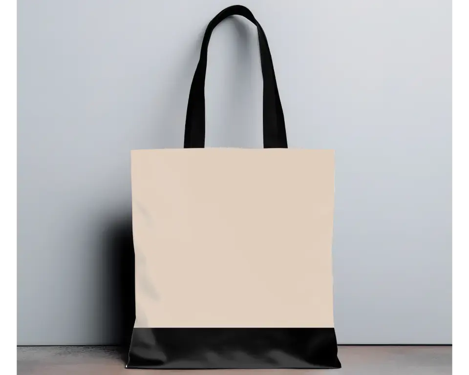 Notre famille un peu folle et pleine d'amour avec coeur ou empreintes- Totebag Personnalisé