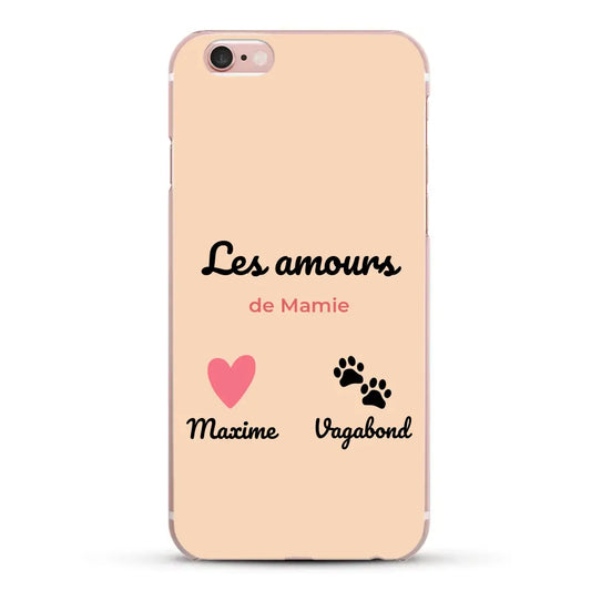 Les amours de - Coque de téléphone personnalisée