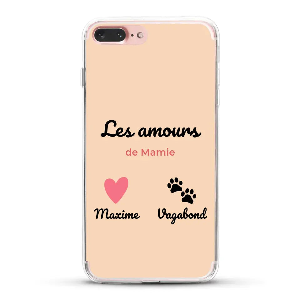 Les amours de - Coque de téléphone personnalisée