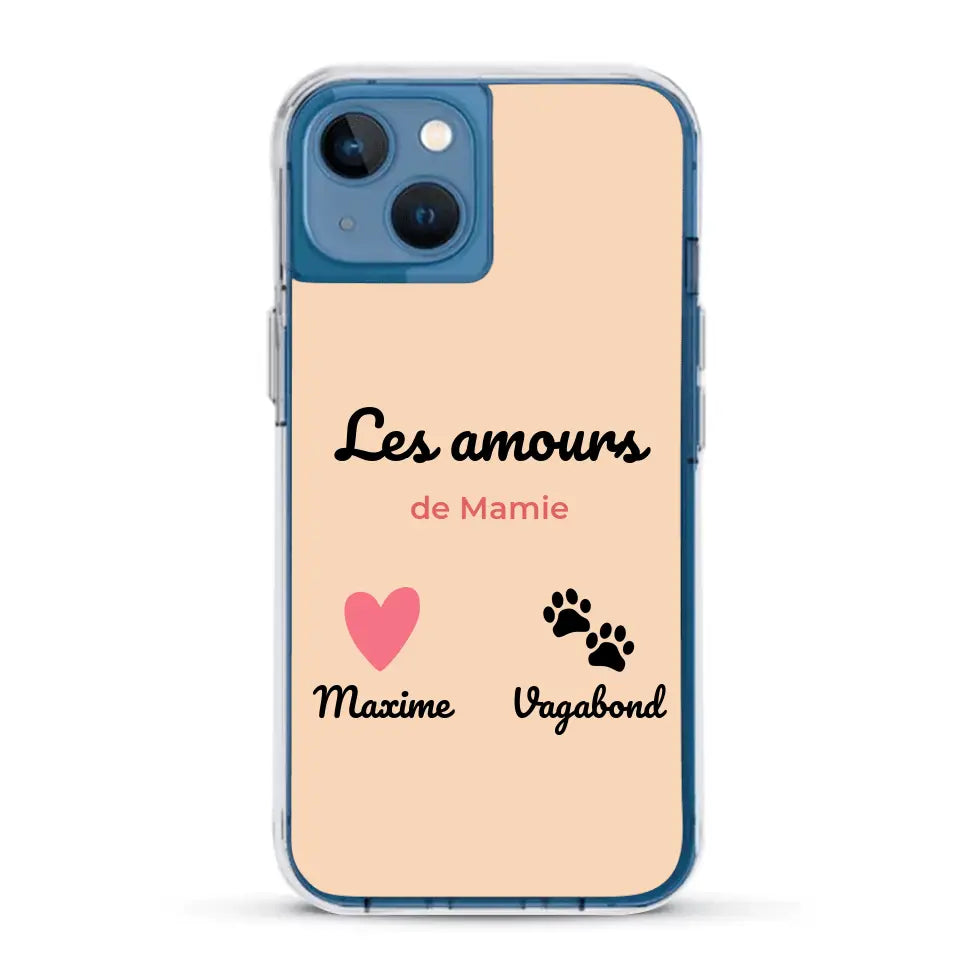 Les amours de - Coque de téléphone personnalisée