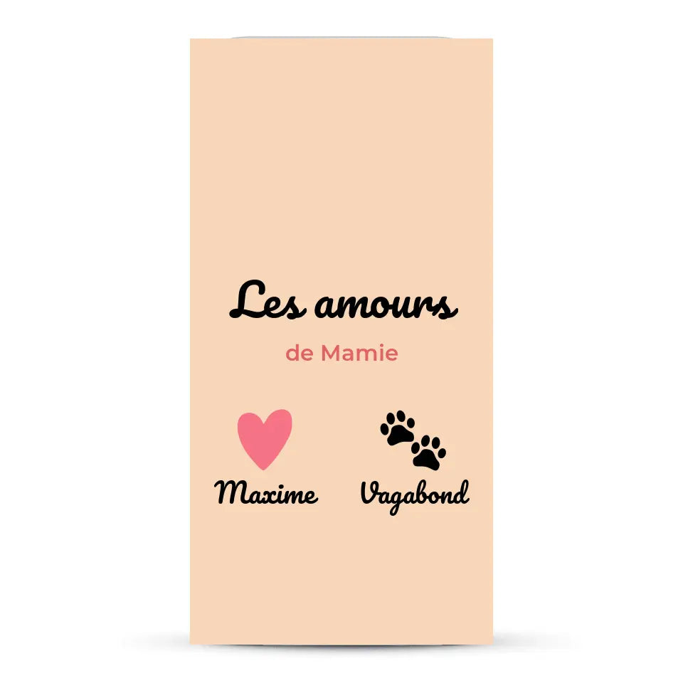 Les amours de - Coque de téléphone personnalisée